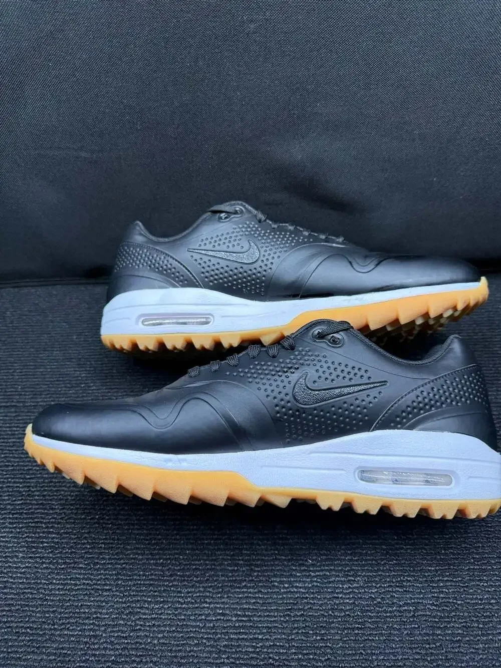 Nike Air Max 1 G Golf Shoes Black/Gum Light Brown